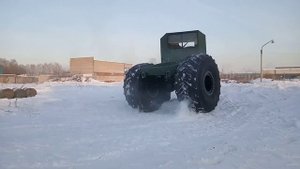Вездеход Соломономобиль М4 на колесах 1700х750 и бочки.