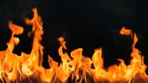 Футаж пламя на чёрном фоне