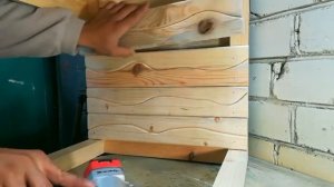 Обувница в прихожую из строительных обрезков.