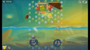 Cut the Rope 2 - Level 154 (3 stars, 61 fruits, beat the timer)