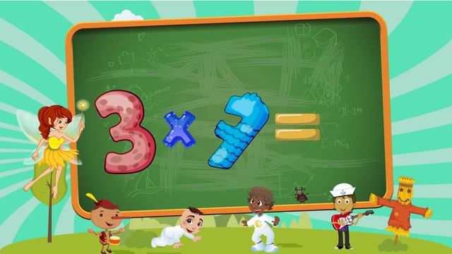 Tablas de multiplicar 1 al 5 - canciones infantiles / Corazón de Fantasía смотреть онлайн