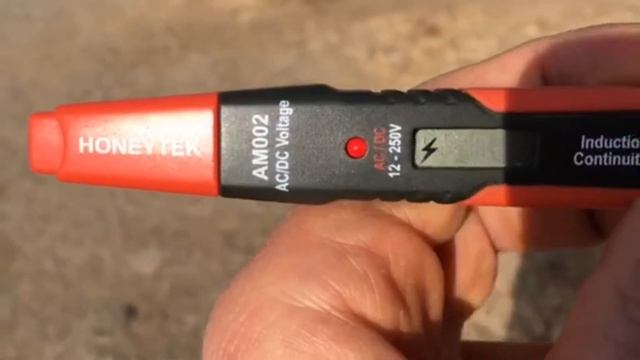 Индикаторная отвёртка и  высокое напряжения