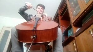 новая виолончель, проверяем звучание