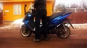 Заводим скутер: Jialing JL150 T-6 Martin 150 куб.см. после зимы ( 1 раз... )