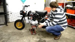 Обзор проекта Honda Monkey Z50 от KickMoto ru