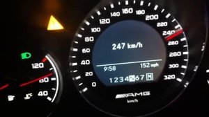 Mercedes C63 AMG разгон 0 250