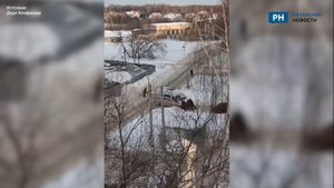 В поселке Варские Рязанской области застряла машина скорой помощи