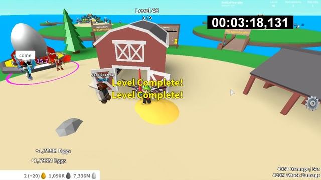 ПОЛУЧИЛ 1000000 ЧЁРНЫХ ЯИЦ В СИМУЛЯТОРЕ КУРИНОЙ ФЕРМЫ | Egg Farm Simulator roblox | 1000 уровень смотреть онлайн