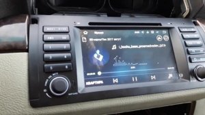 BMW x5 замена штатной магнитолы на андройд из китая