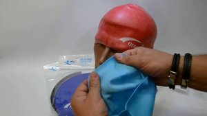 Шапочка для плавания QUICK. Безразмерная, взрослая. Материал: силикон. Sportbaza Споктбаза