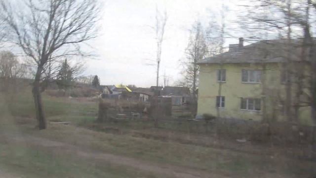 Фото и видео района Остров-3 города Остров. Поездка на автобусе № 5