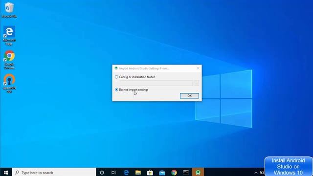 Installing Android Studio on Windows 10 смотреть онлайн
