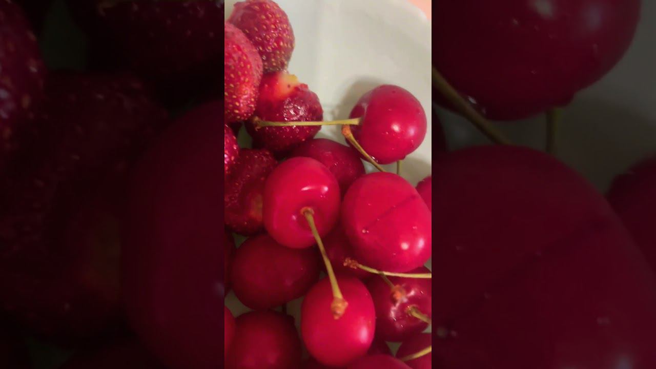 Вкус лета☀️#виктория #черешня #фруктоваятарелка