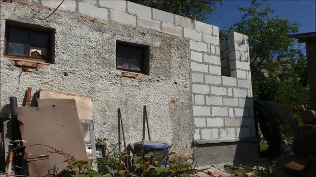 Строительство мастерской - часть 4 стены и армопояс смотреть онлайн