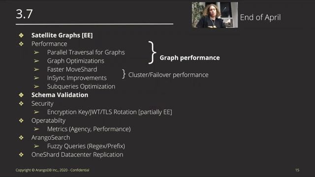 ArangoDB 3.7 Roadmap: Performance at Scale