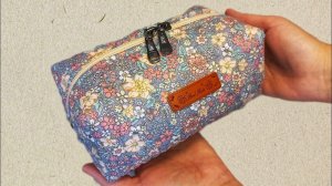 DIY/ШЬЮ КОСМЕТИЧКУ/ПОДРОБНЫЙ МАСТЕР-КЛАСС #sew#ручнаяработа#шьюсама