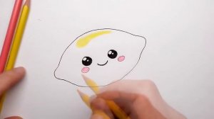 Как нарисовать милый Лимончик - Милые рисунки - Рисование и Раскраска