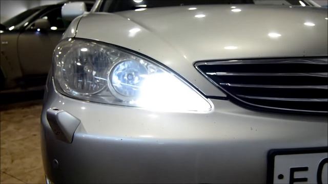 Дневные ходовые огни с поворотником для Toyota Camry XV30 смотреть онлайн