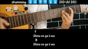 chord  guitar Fujii Kaze - 死ぬのがいいわ (Shinunoga E-Wa) Easy tutorial Guitar chord with lyrics