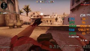 GeForce GTX 750 ti -- Intel Core i5-9400F -- CSGO FPS Test Low