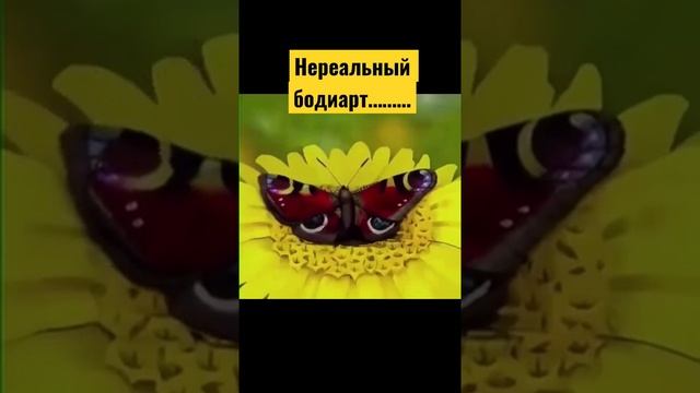 Нереальный бодиарт… мужик-бабочка