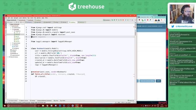Treehouse LiveCoding: Django Bookmarks смотреть онлайн