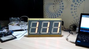 7-сегментный дисплей 3 цифры по 4 дюйма