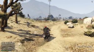 Делаю офигенный трюки в пустыне в GTA V