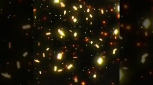 Блестящий фон футаж блёстки осыпающиеся, конфети золотые