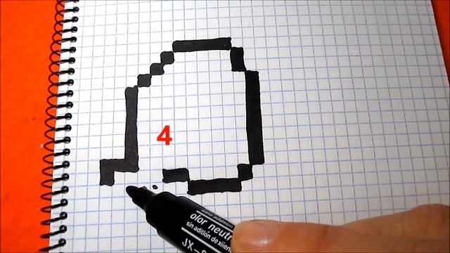 Привидение Амонг Ас Мини Просто Как рисовать по клеткам Among Us Mini Ghost How to Draw Pixel Art смотреть онлайн