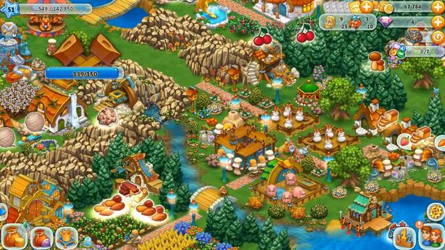 Славяне Harvest Land progress video lvl 51 - У бабы не было печали...