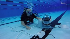 Робот для  подводной съемки олимпийских пловцов