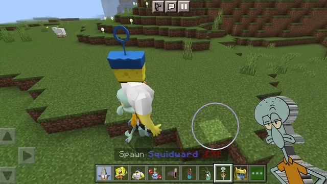 мод на губка Боб квадратные штаны на Майнкрафт пе 1.18 смотреть онлайн