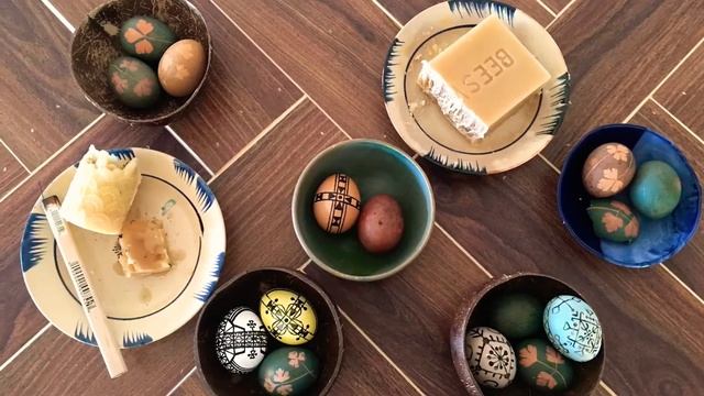 Batik Pysanky Natural Process Eggs with Croatian & African Motif смотреть онлайн