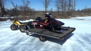Yamaha Phazer Wheelies in Snow and Water "Super Red"