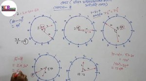 Geometry Basic, Lecture- 4, ঘড়ির ঘন্টা ও মিনিটের কাটার মধ্যবর্তী কোন নির্ণয়, KCB MATH