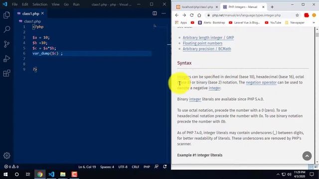 PHP Bangla Tutorial (Integers, floating point, Boolean)  | PHP and MySQL full Course  Part-6