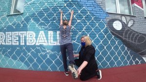 Художественная гимнастика. Упражнение "Ласточка"