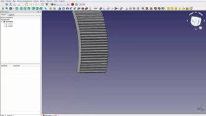 Freecad Насечка на криволинейную поверхность