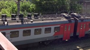 Электропоезд ЭП3Д-0044 проходит ст. Костариха, Нижний Новгород