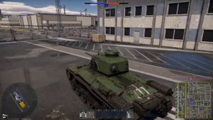 I got bombed at cargo port, War Thunder ground forces. (2019)