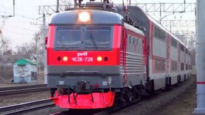 ЧС2К-728 с двухэатжным поездом №50 "Москва – Самара":-)