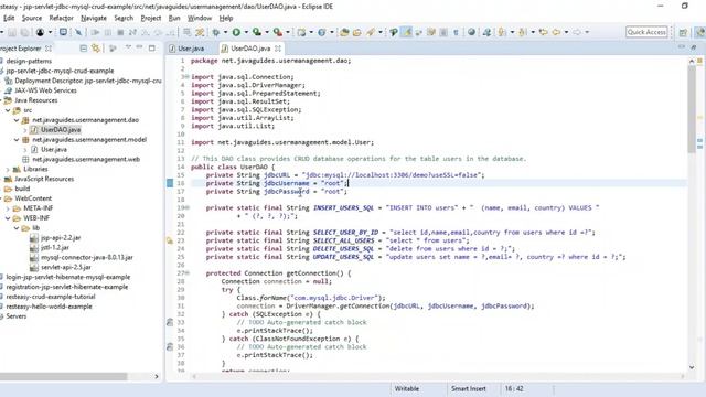 JSP Servlet JDBC MySQL CRUD Example Tutorial | Java Guides