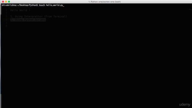 2 PYTHON Write Your First Programme in Python Hello World