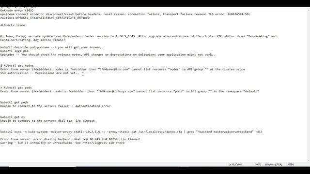 #Kubernetes RealTime Incidents - 01 | #Kubernetes InTelugu #K8sInTelugu #teluguitfactory