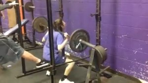 Squatting 125 pounds