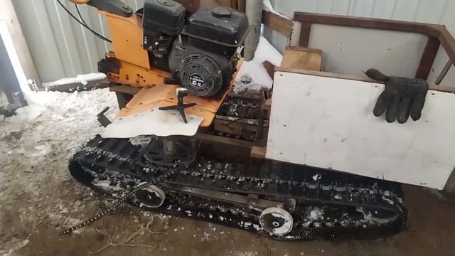 МОТОБЛОК НА ГУСЕНИЦАХ !!! Снегоход из мотоблока! собираю его чтобы...........
