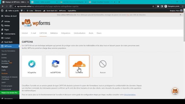 Cloudflare Turnstile WordPress | Tutoriel