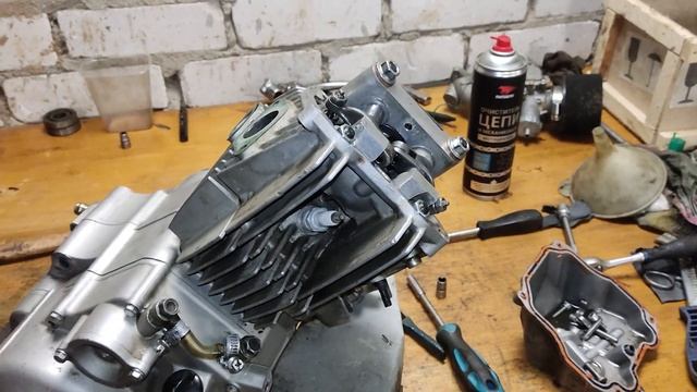 Повторное использование Прокладки ГБЦ Zongshen 190.Завершение сборки двигателя. смотреть онлайн