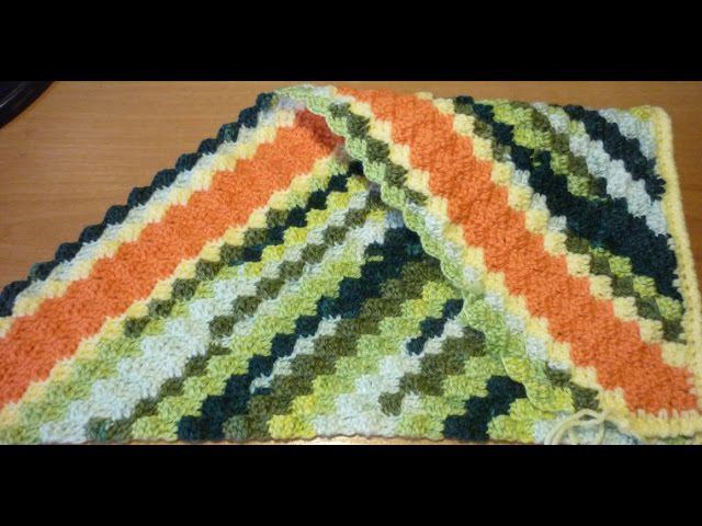 Вязание по диагонали крючком. смотреть онлайн